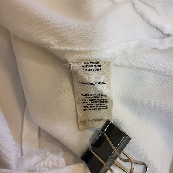 Soft Surroundings Tencel Lyocell Button Down Tunic Top Shirt PM - Picture 6 of 6